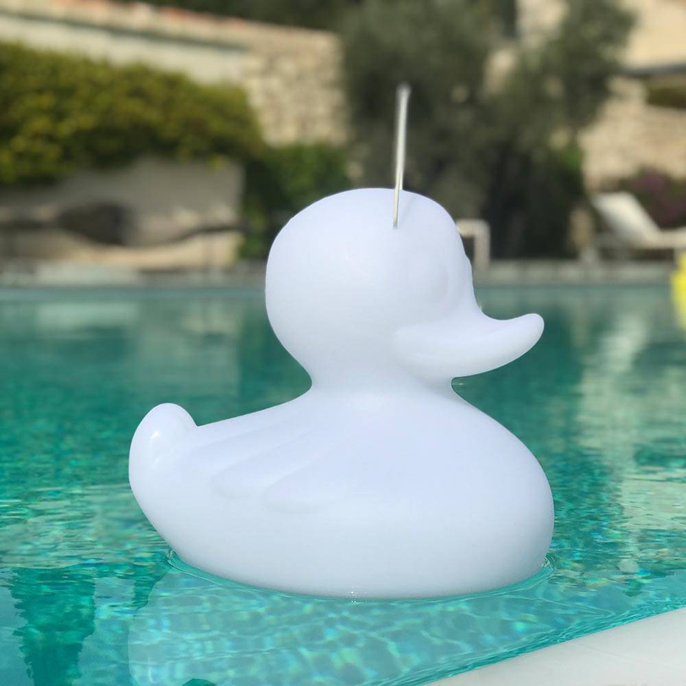 S.Luce Schwimmfähige Akku-LED-Leuchte Duck-Duck S Weiß Fabrikverkauf