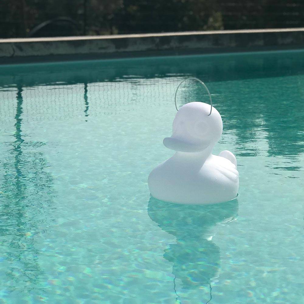 S.Luce Schwimmfähige Akku-LED-Leuchte Duck-Duck S Weiß Fabrikverkauf