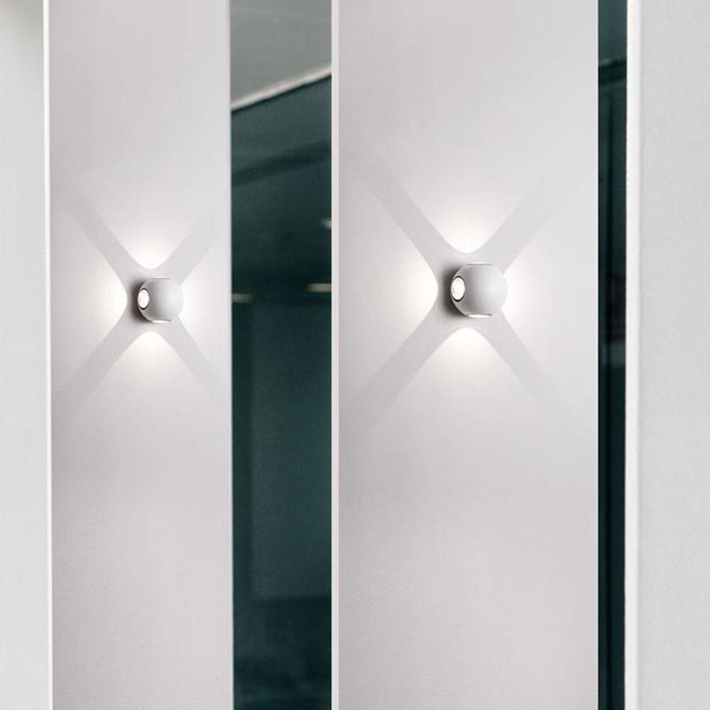 S.Luce Nova Luce Zari Mini Wandleuchte Lichtstrahlen IP54 Auslauf