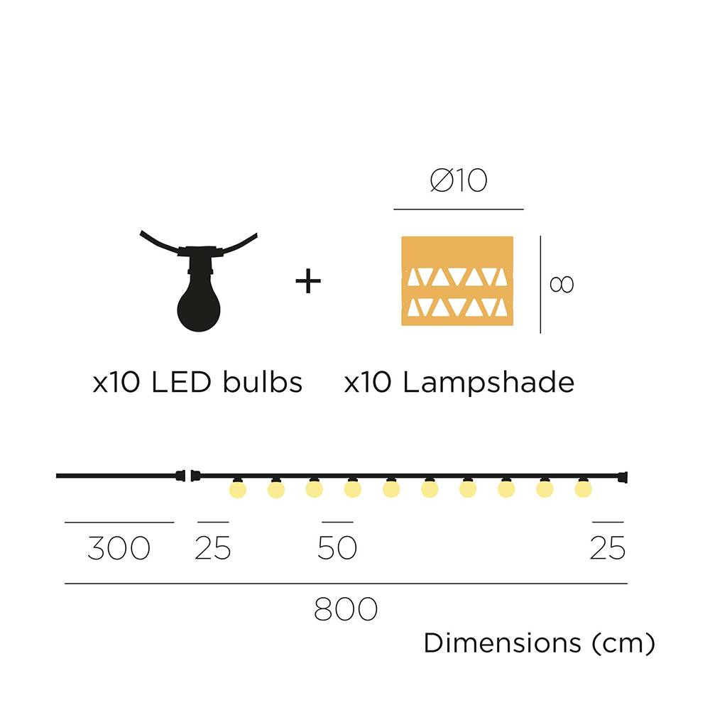S.Luce Alba LED Biergarten Boho Lichterkette IP44 Angebote