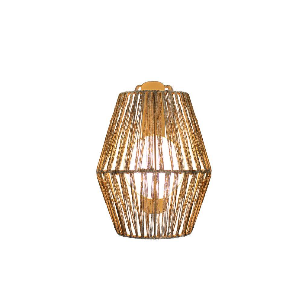 S.Luce Sisine Boho-Style LED Seegras Akku-Außenwandlampe im Angebot