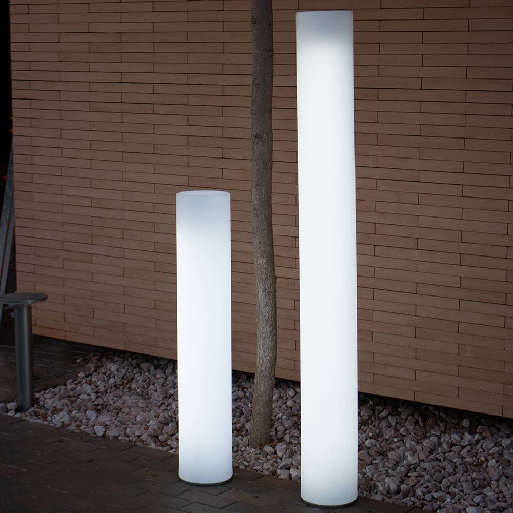 S.Luce LED-Außen-Stehleuchte Fity mit Akku Big und Fernbedienung Fabrikverkauf