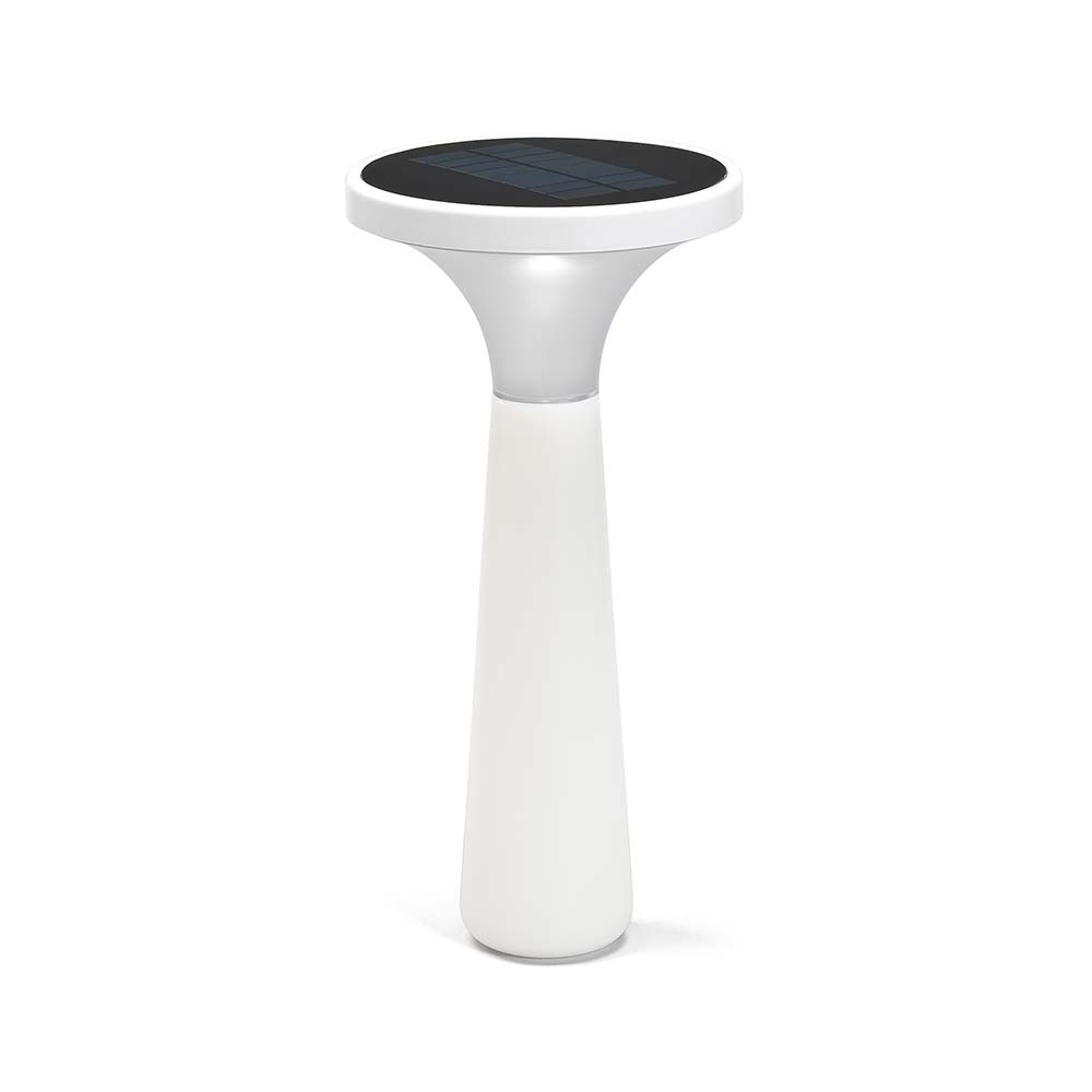 S.Luce Solar LED Dekoleuchte Assisi Aton 45cm Weiß Auslauf