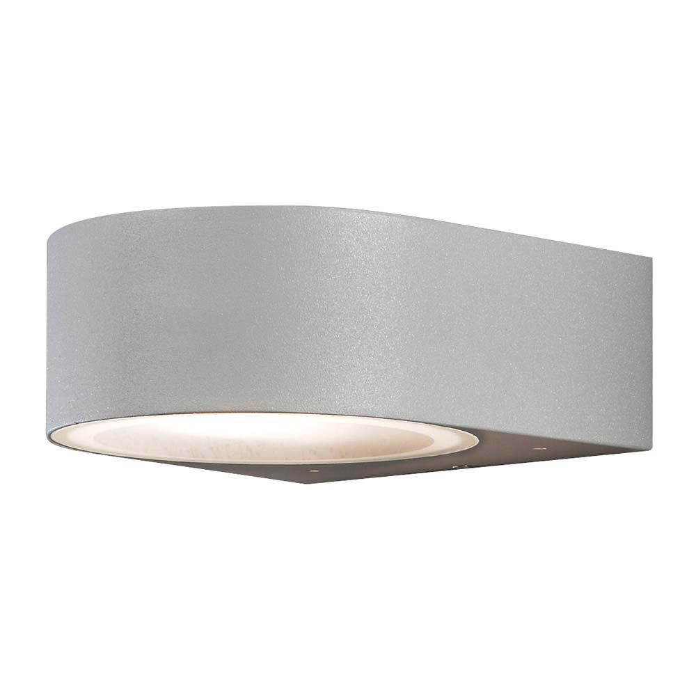S.Luce Teramo Außen-Wandleuchte Grau, opales Glas Verkauf