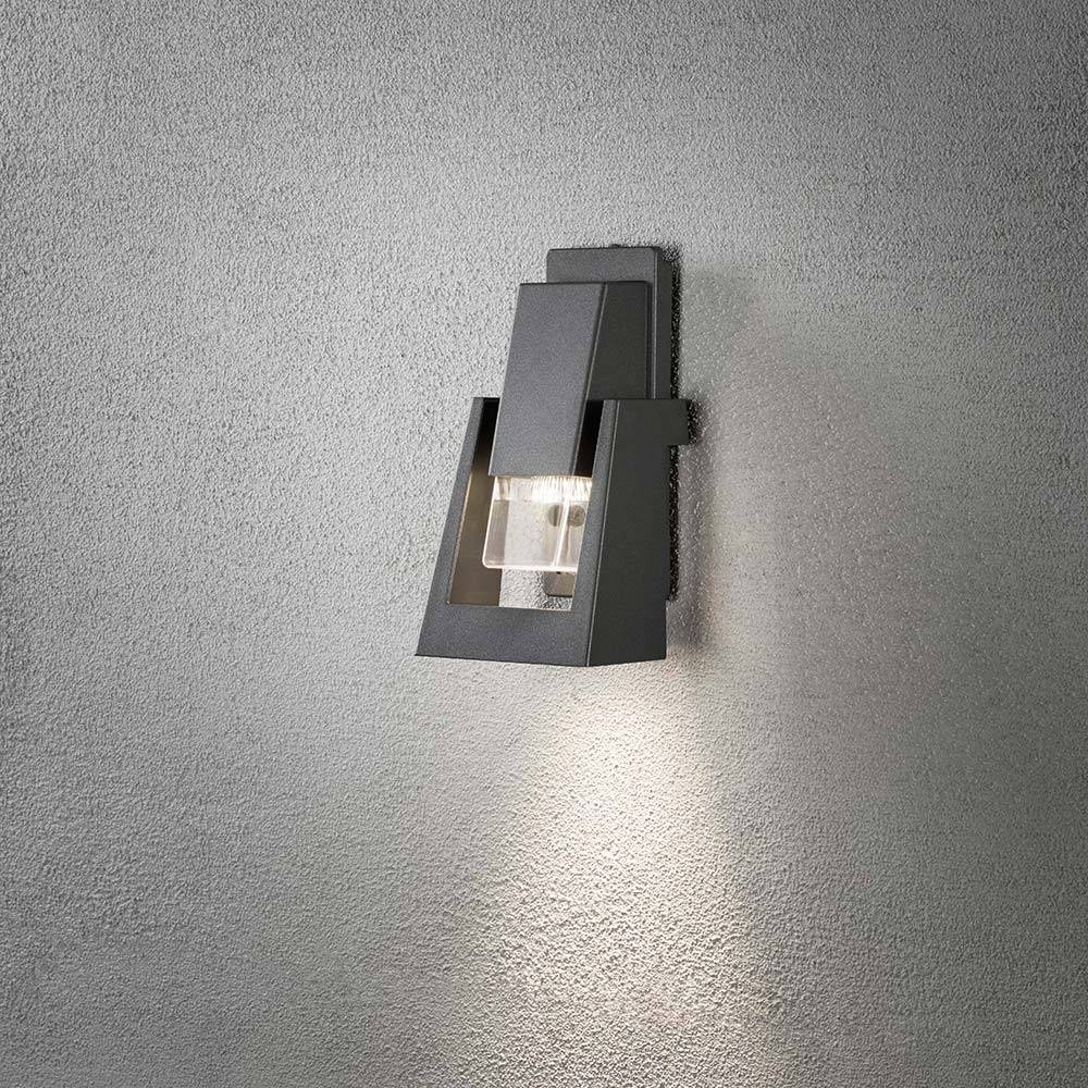 S.Luce Potenza Außen-Wandleuchte Anthrazit IP54