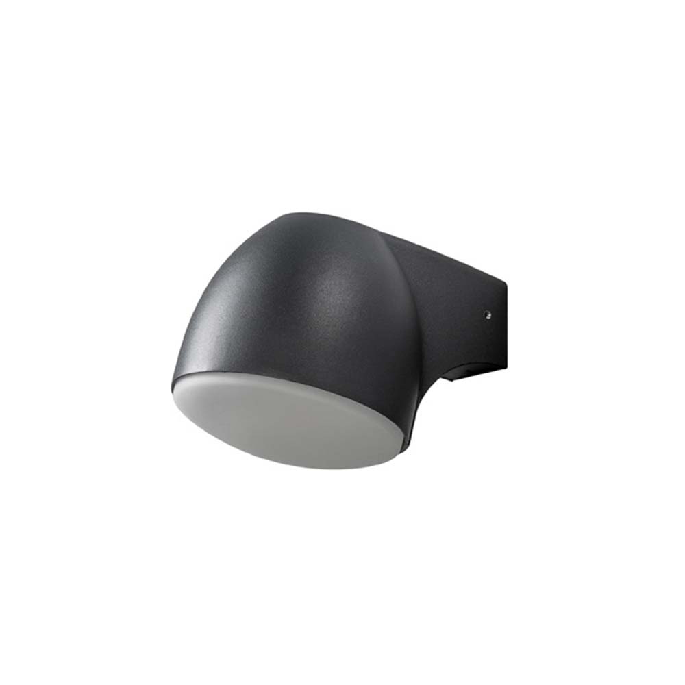 S.Luce Ferrera LED Außen-Wandleuchte Schwarz, gefrostetes Glas Hotsell