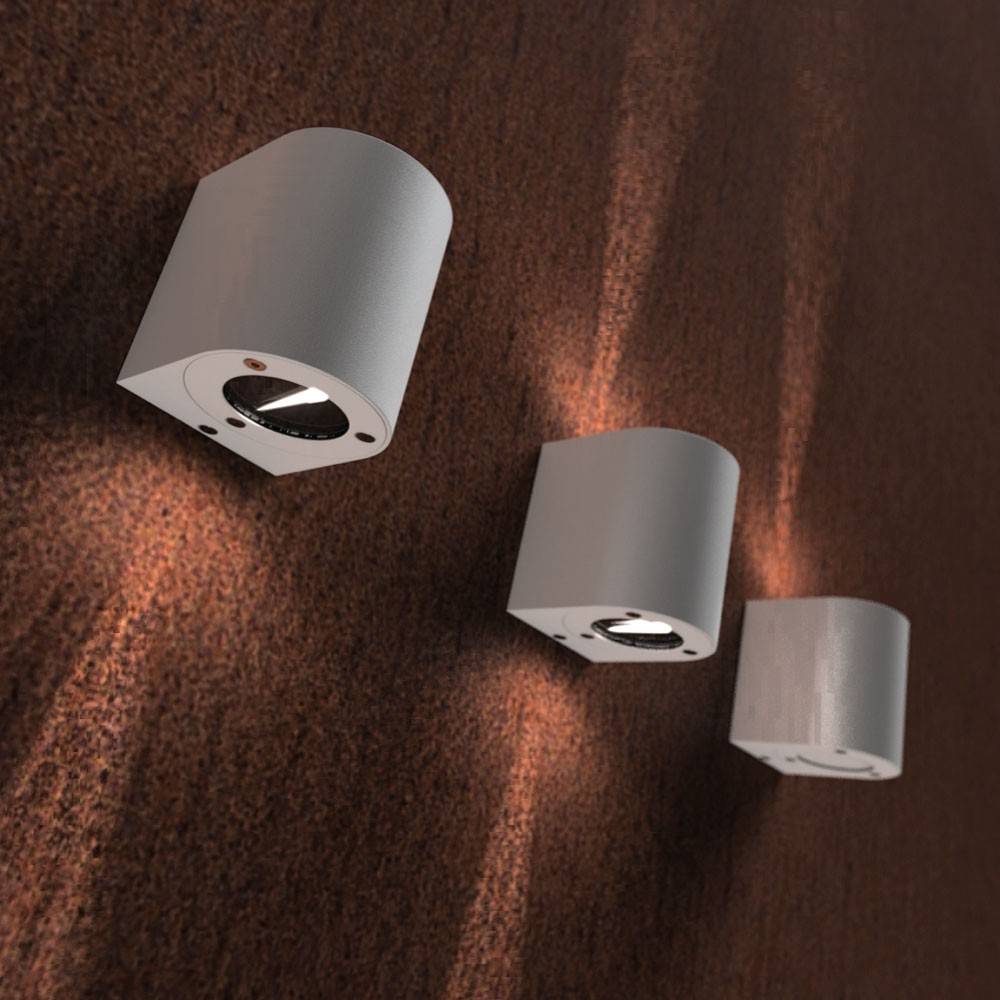 S.Luce Baleno LED-Wandlampe Up&Down mit Lichtfilter Edelstahl Angebote