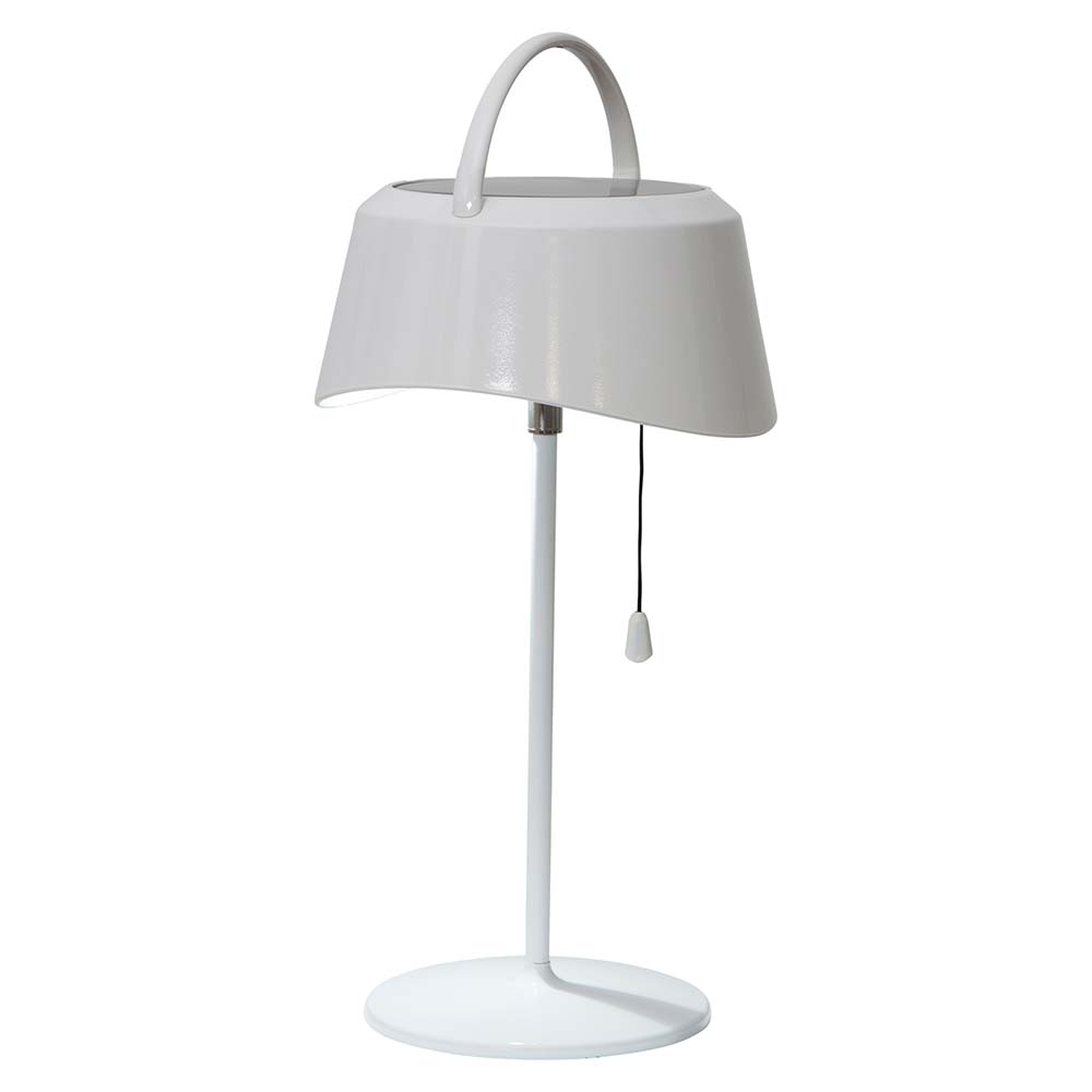 S.Luce Premium LED Solar Tischleuchte Cervia Weiß Auslauf