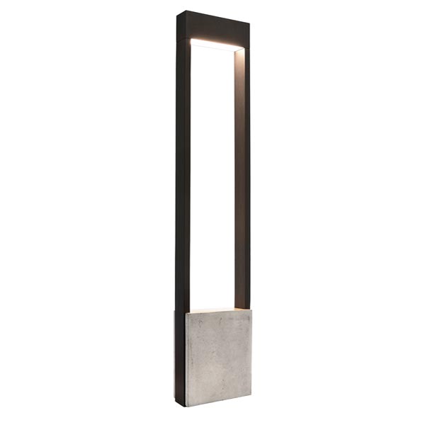 S.Luce Moderne LED Pollerleuchte Bridge 100cm 640lm Dunkelgrau