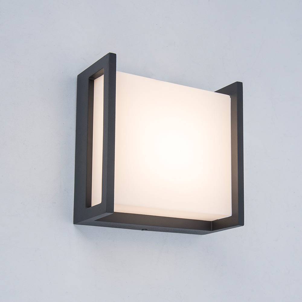 S.Luce LED Außenwandleuchte Qubo IP54 Anthrazit Hotsell