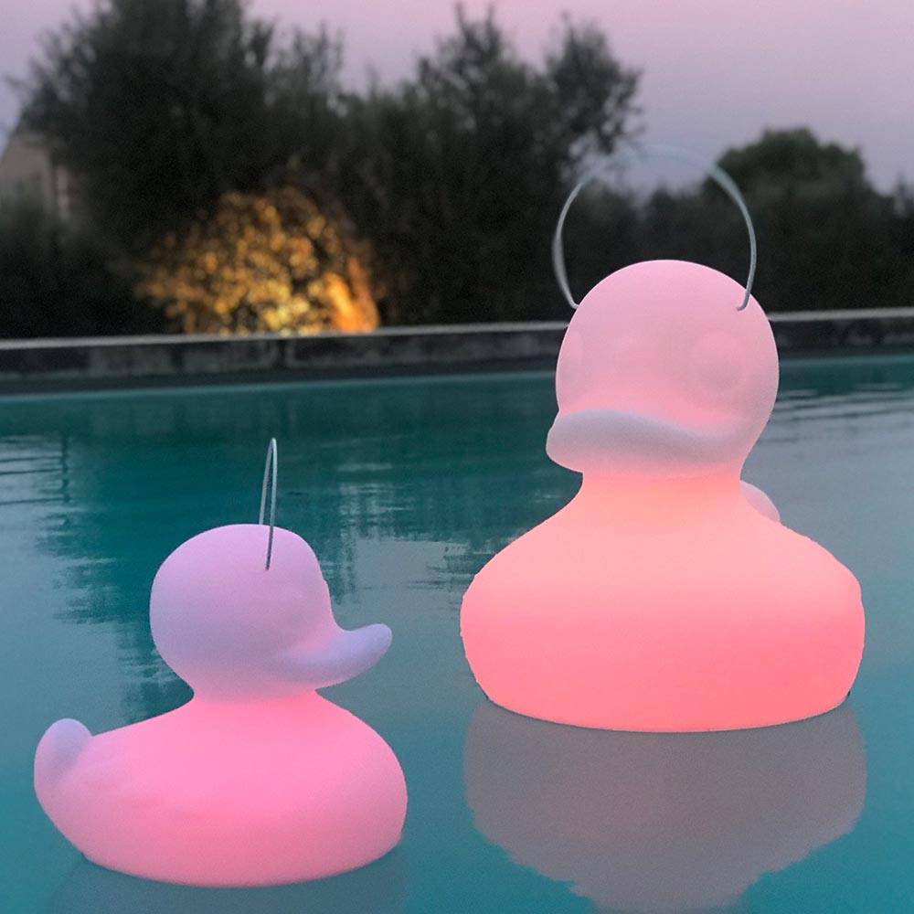 S.Luce Schwimmfähige Akku-LED-Lampe Duck-Duck XL Weiß Schlussverkauf