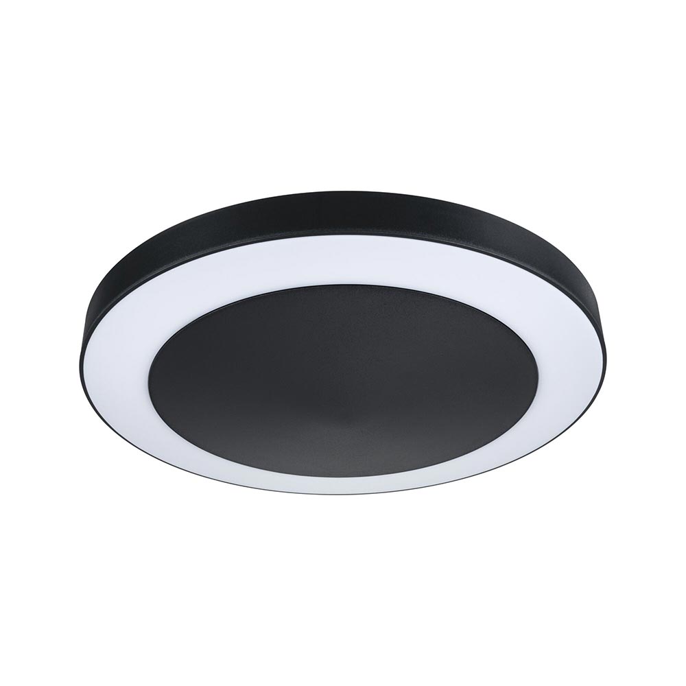 S.Luce Circula LED Außen Deckenleuchte mit Sensor Schwarz Auslauf