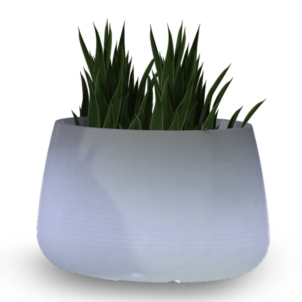 S.Luce LED Solar-Dekotopf Camelia Farbwechsel Hotsell