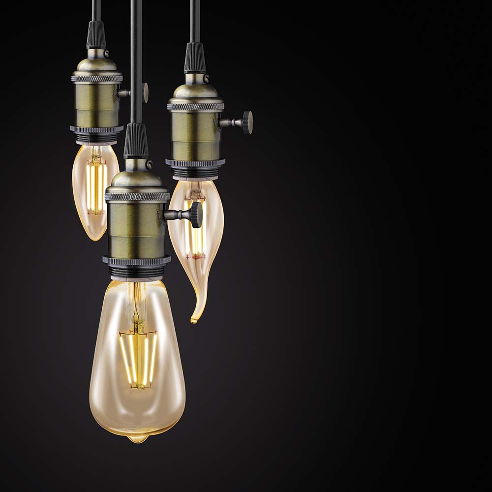 S.Luce E27 LED Retro Kolben Extra Warmweiß 2200K 220lm 4W Günstiger Verkauf