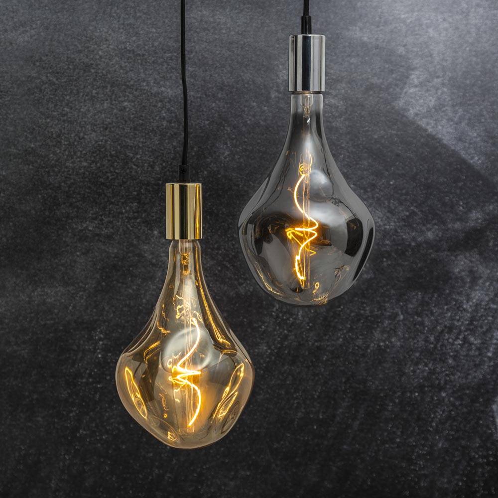S.Luce E27 LED XXL Retro Bubble Extra Warmweiß 2000K 55lm 3W Dimmbar VIP-Rabatte