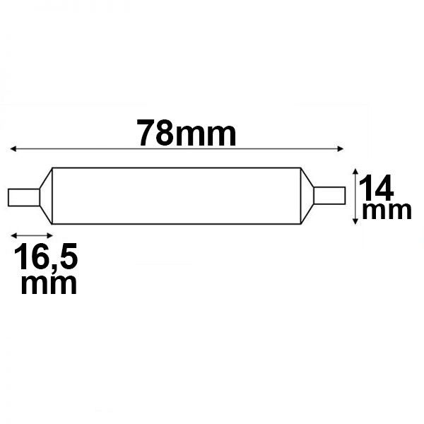 S.Luce R7s LED Stab 78mm Warmweiß 3000K 500lm 6W Angebote
