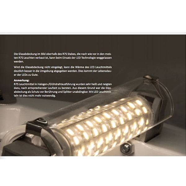 S.Luce R7s LED Stab 118mm Neutralweiß 4000K 810lm 10W Schlussverkauf
