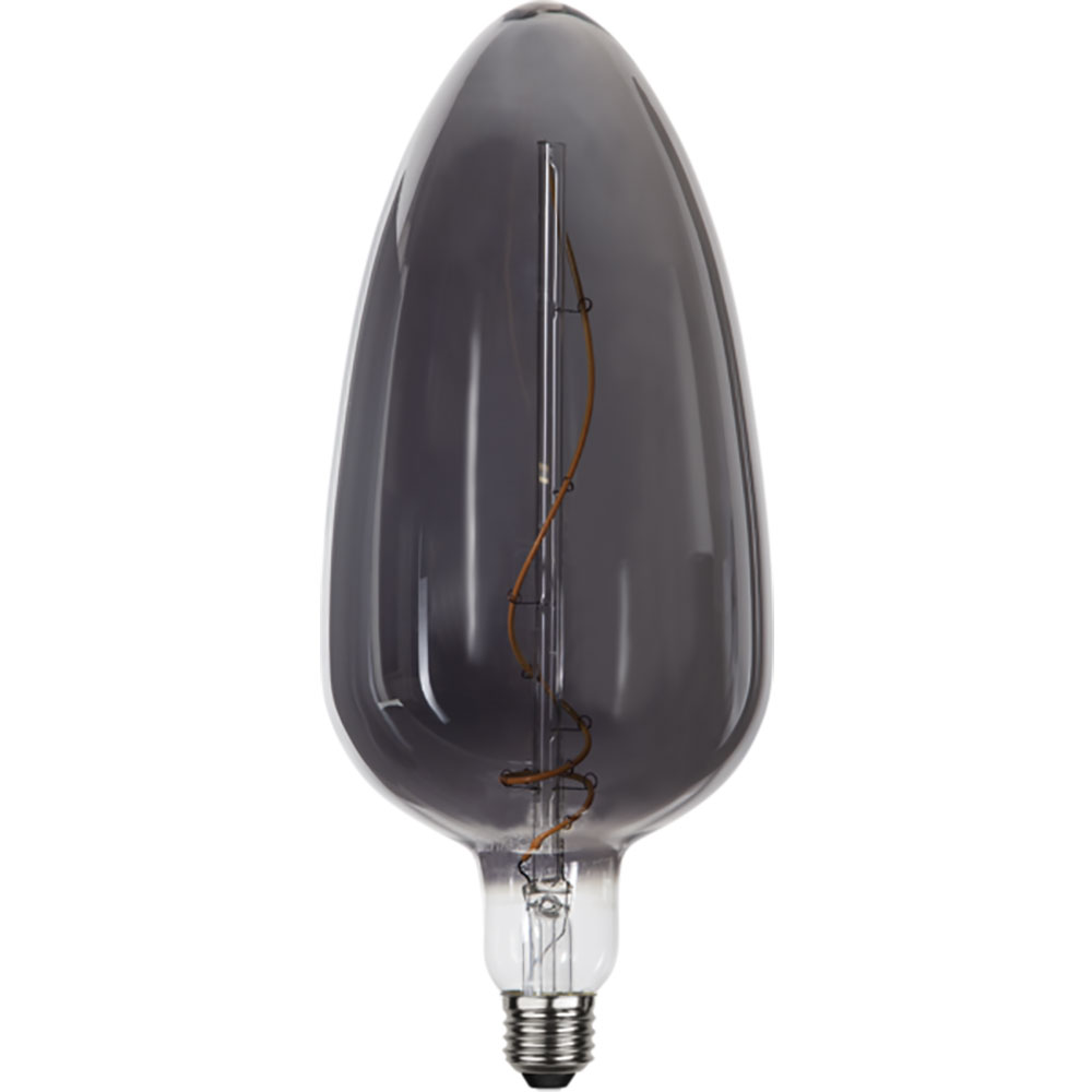 S.Luce E27 LED Vintage XXL Extra Warmweiß Rauchglas 30cm Auslauf