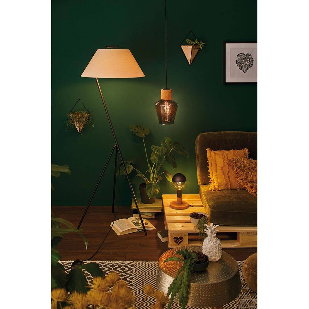 S.Luce E27 6,5W LED Globe Kopfspiegel 2700K Schwarz-Matt Dimmbar Outlet