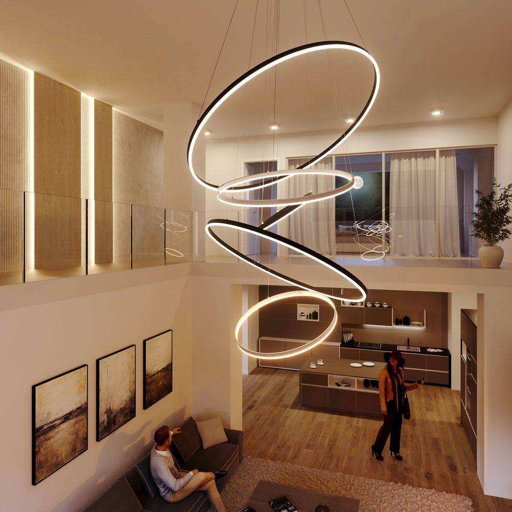 S.Luce s.luce Ring 100 LED Hängelampe Direkt 5m Meist gekauft