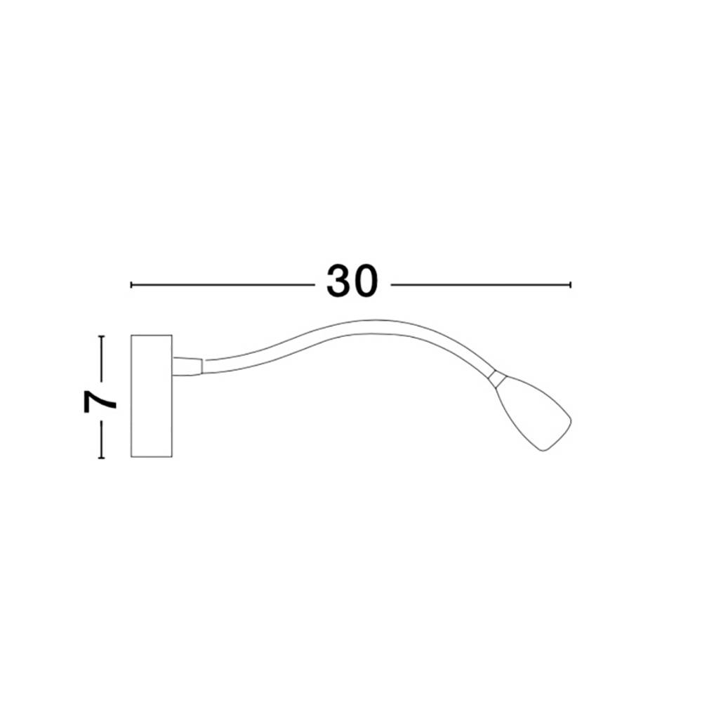 S.Luce Nova Luce Flex LED Leselampe Metall Angebote