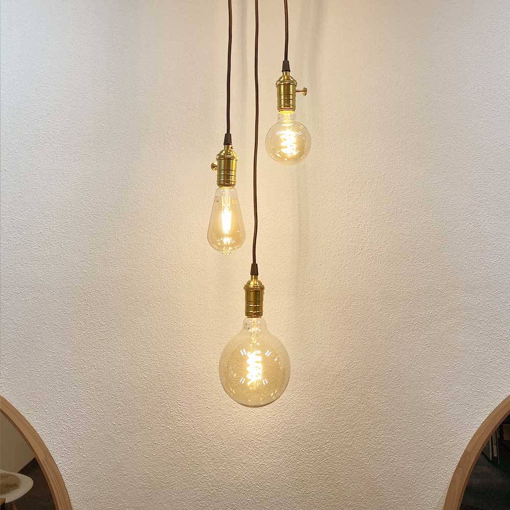 S.Luce s.luce Socket Textilkabel mit Retro-Fassung und Schalter Outlet