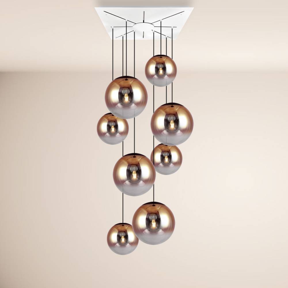S.Luce s.luce Progress XL Galerieleuchte 8-flammig mit Modular Baldachin