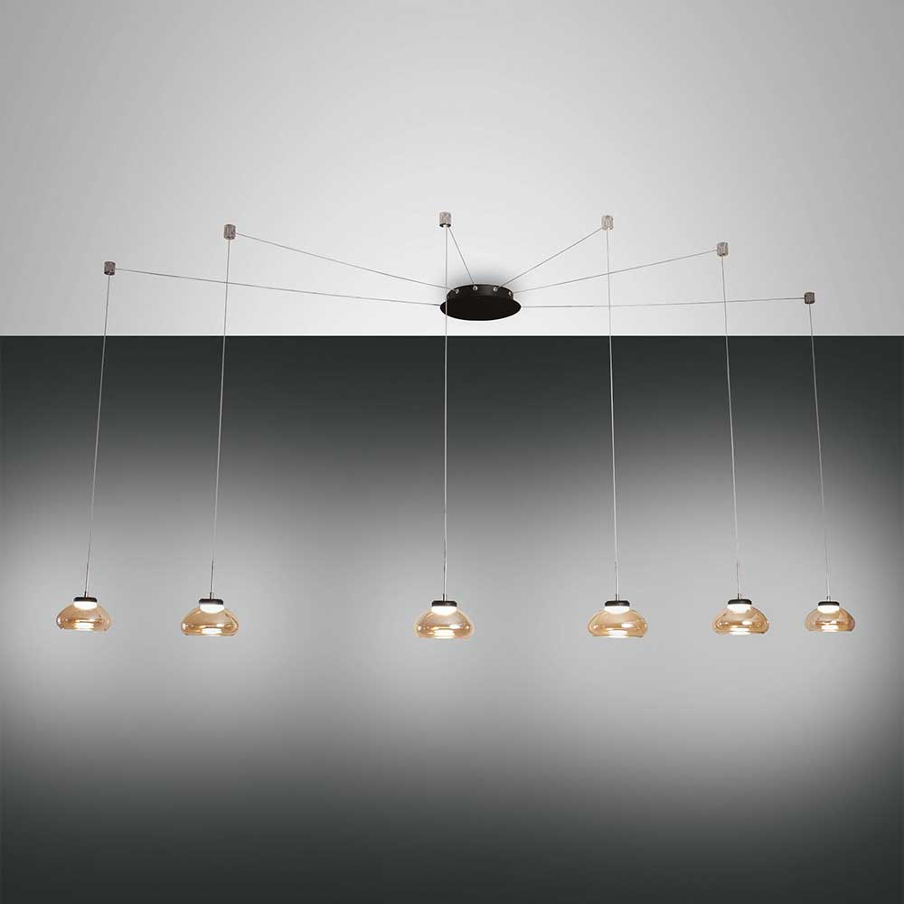 S.Luce Fabas Luce Arabella LED Pendellampe Metall Fabrikladen