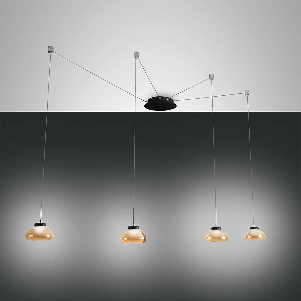 S.Luce Fabas Luce Arabella LED Pendellampe Metall Fabrikladen