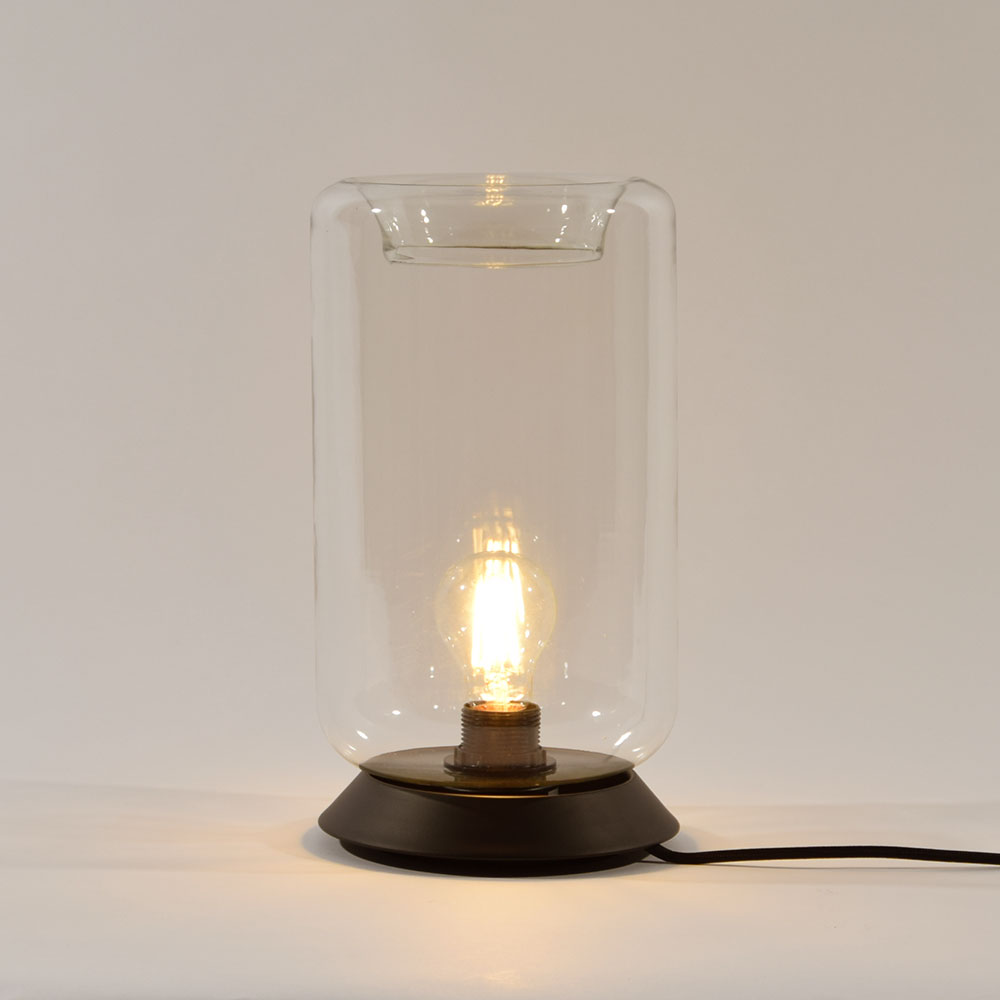 S.Luce s.luce Cruet E27 Design Tischleuchte Glas mit Schalter