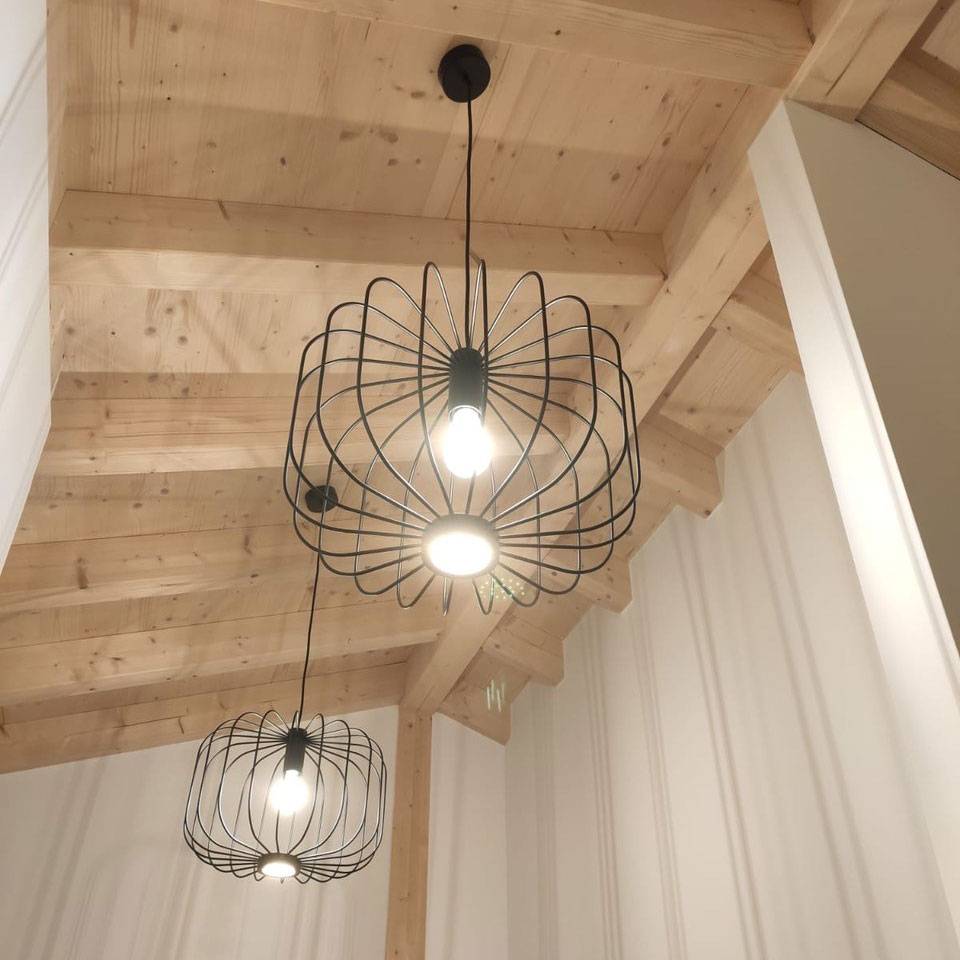 S.Luce Rooms L direkt & indirekte Gitter-Hängeleuchte Ø 48cm Schlussverkauf