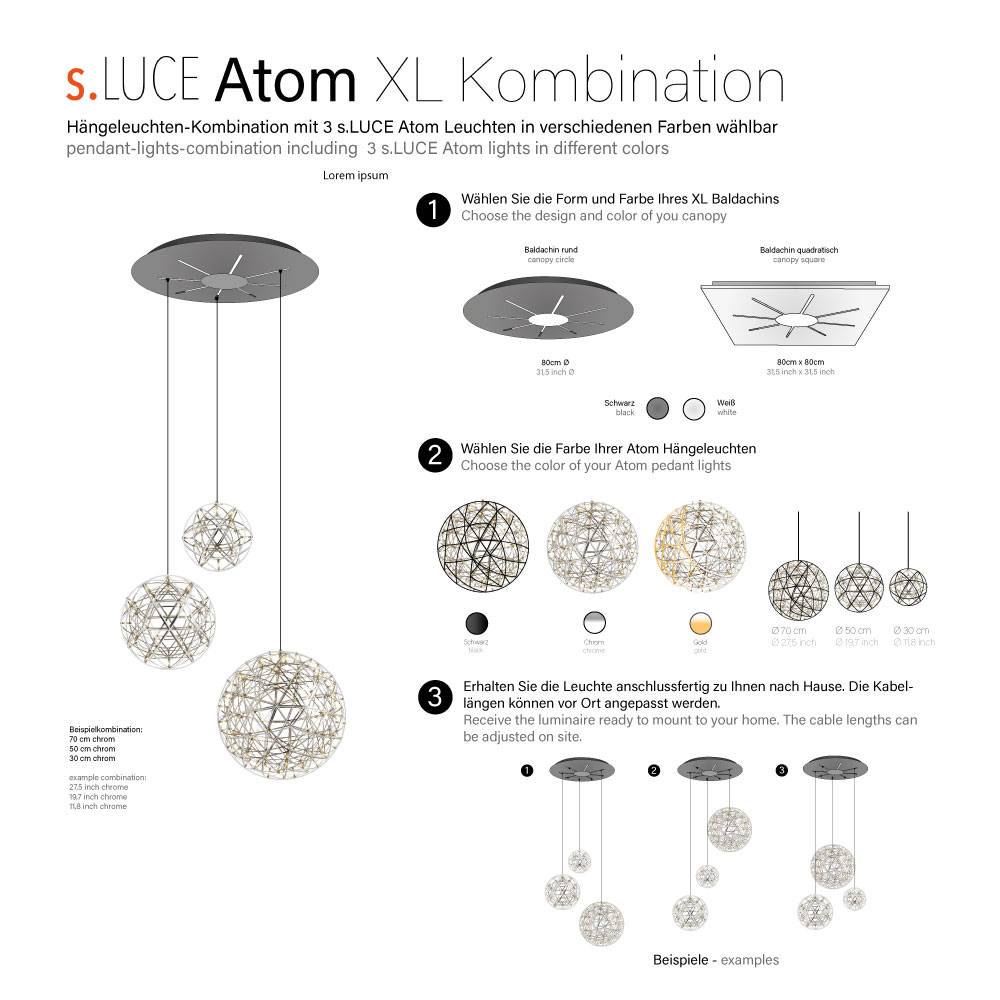 S.Luce s.luce Atom LED Hängeleuchten Konfigurator Blitzverkäufe