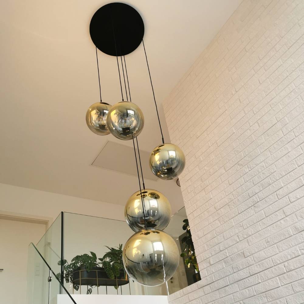 S.Luce s.luce Progress Galerieleuchte Glas mit Farbverlauf 5m Abhängung Fabrikpreis