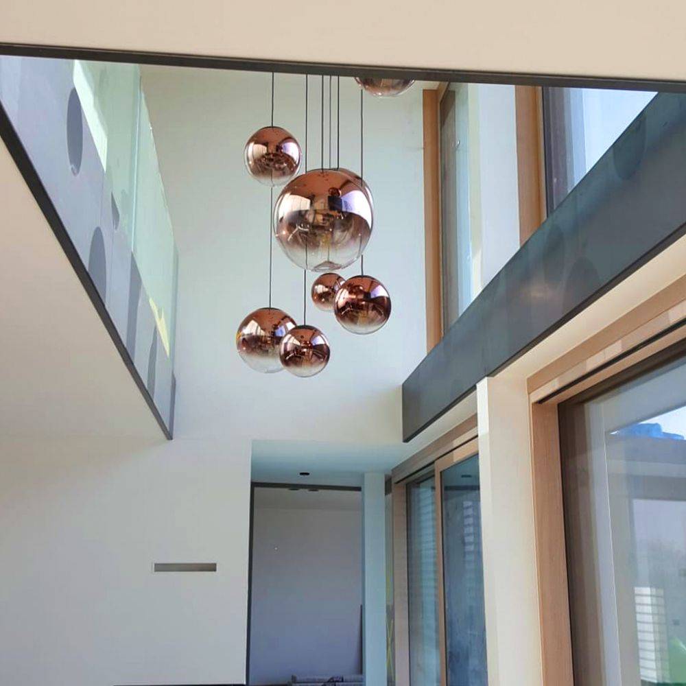 S.Luce s.luce Progress Galerieleuchte Glas mit Farbverlauf 5m Abhängung Fabrikpreis