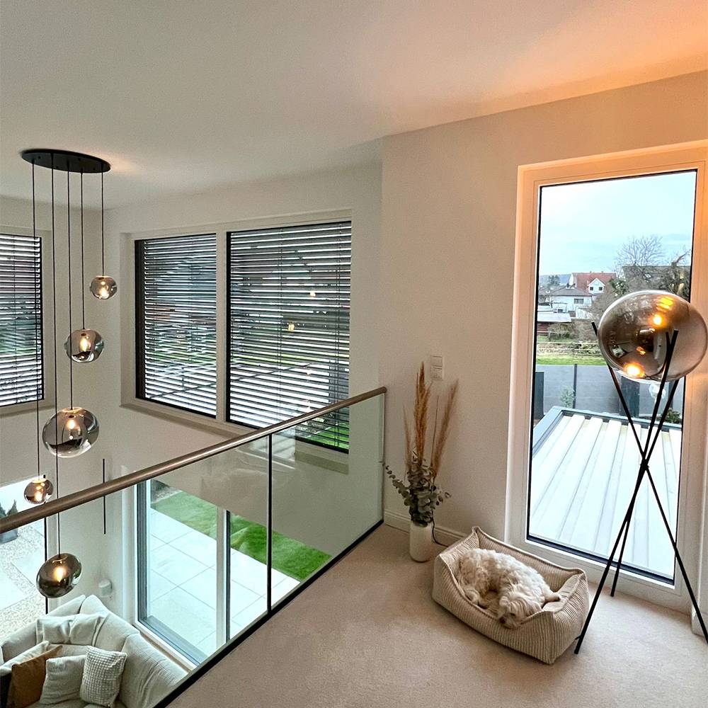 S.Luce s.luce Progress Galerieleuchte Glas mit Farbverlauf 5m Abhängung Fabrikpreis