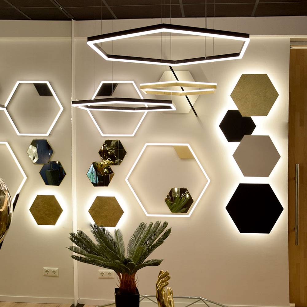 S.Luce s.luce Hexa eckige LED-Pendelleuchte Esstisch Direkt oder Indirekt Rabatt