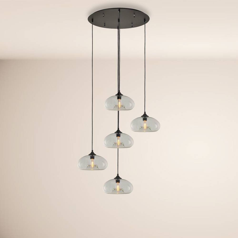 S.Luce s.luce Cruet Mehrfach-Pendelleuchte Glas 3 oder 5-flammig Versandkostenfrei
