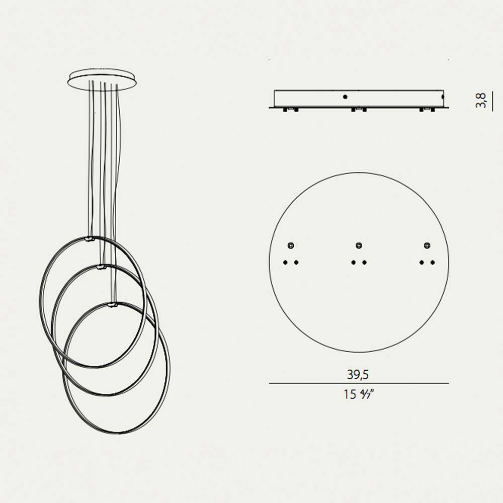 S.Luce Zero Baldachin für Vertical Ringe im Angebot