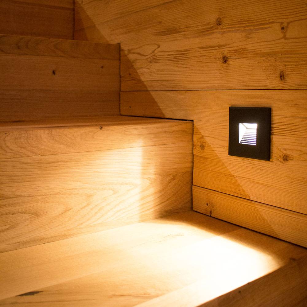 S.Luce Abdeckung Sys-Wall 68 für LED-Wandeinbaustrahler Eckig 3 Kostenloser Versand