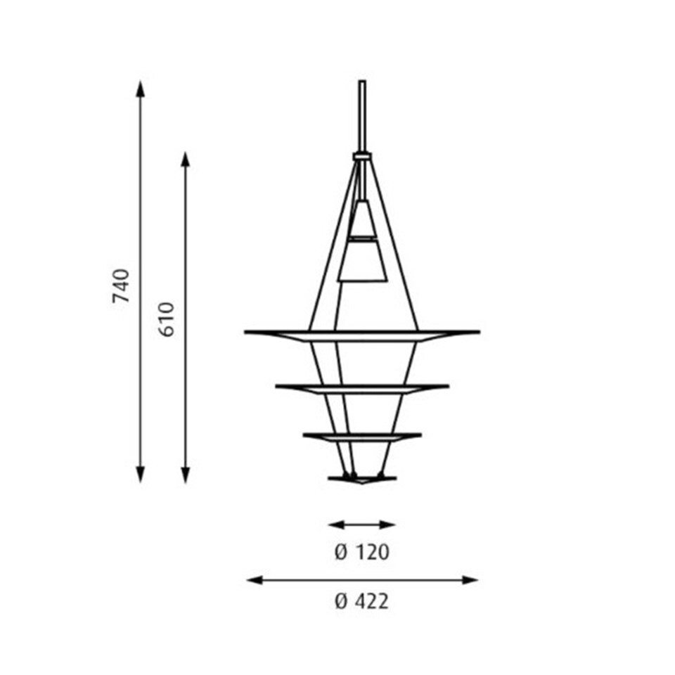 S.Luce Enigma 425 & 545 Ersatzschirm Ø 21 cm Großer Ausverkauf