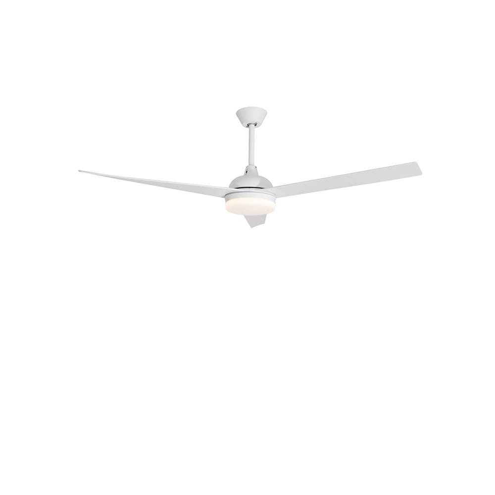 S.Luce Nova Luce Flow LED Stahl-Ventilator Matt Weiß Saisonschlussverkauf