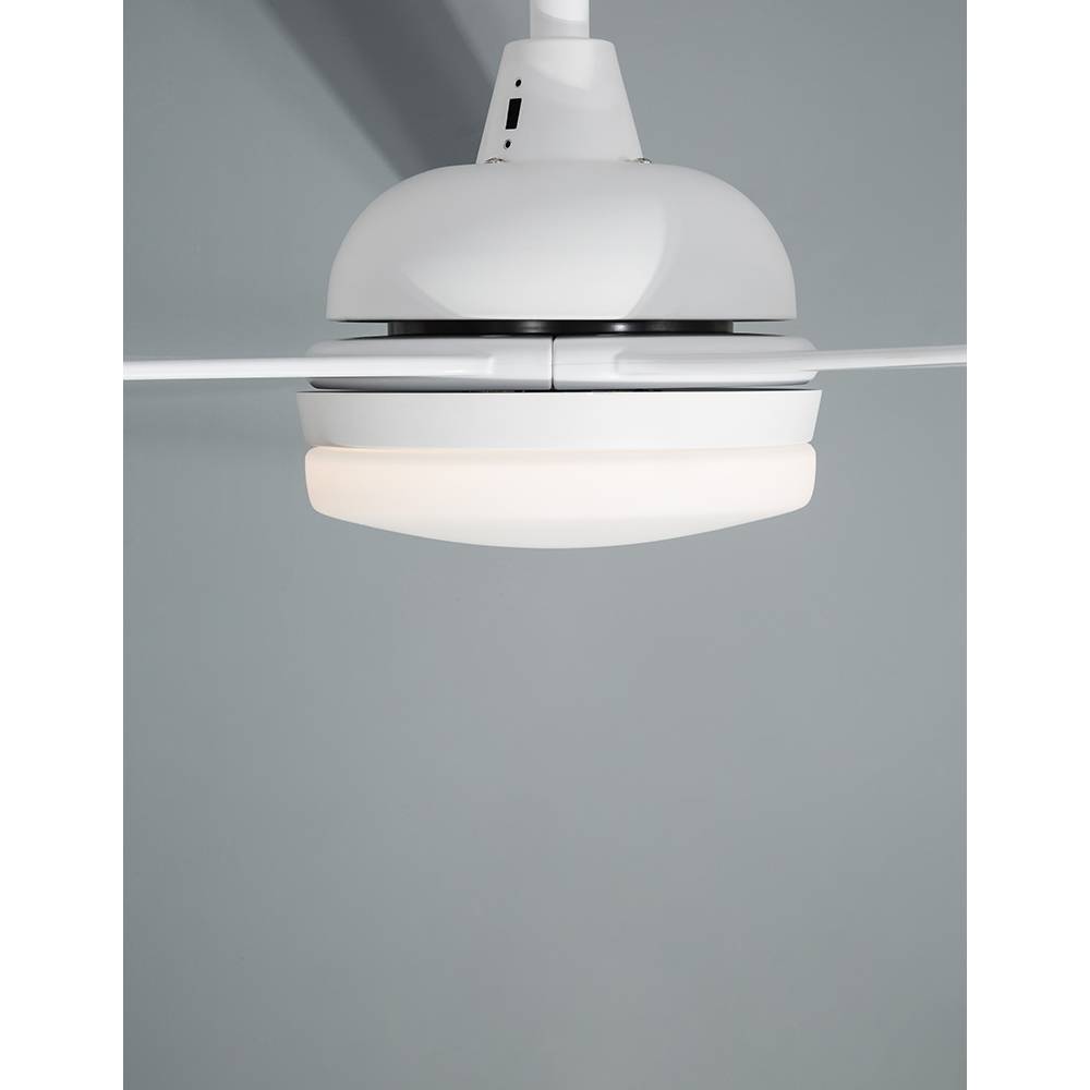S.Luce Nova Luce Flow LED Stahl-Ventilator Matt Weiß Saisonschlussverkauf