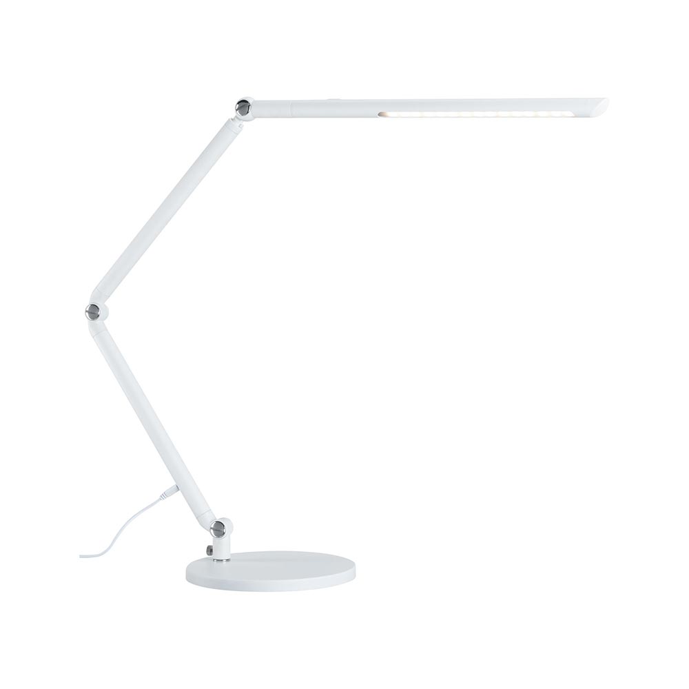 S.Luce LED Schreibtischleuchte FlexBar Weiß mit 3-Stufen-Dimmer Räumungsverkauf