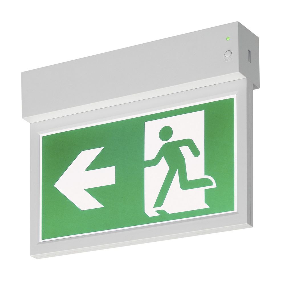 S.Luce SLV P-Light Emergency Exit Sign Wand- & Deckenlampe Weiß Online Shopping