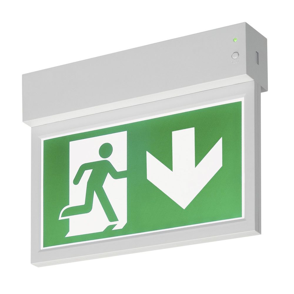 S.Luce SLV P-Light Emergency Exit Sign Wand- & Deckenlampe Weiß Online Shopping