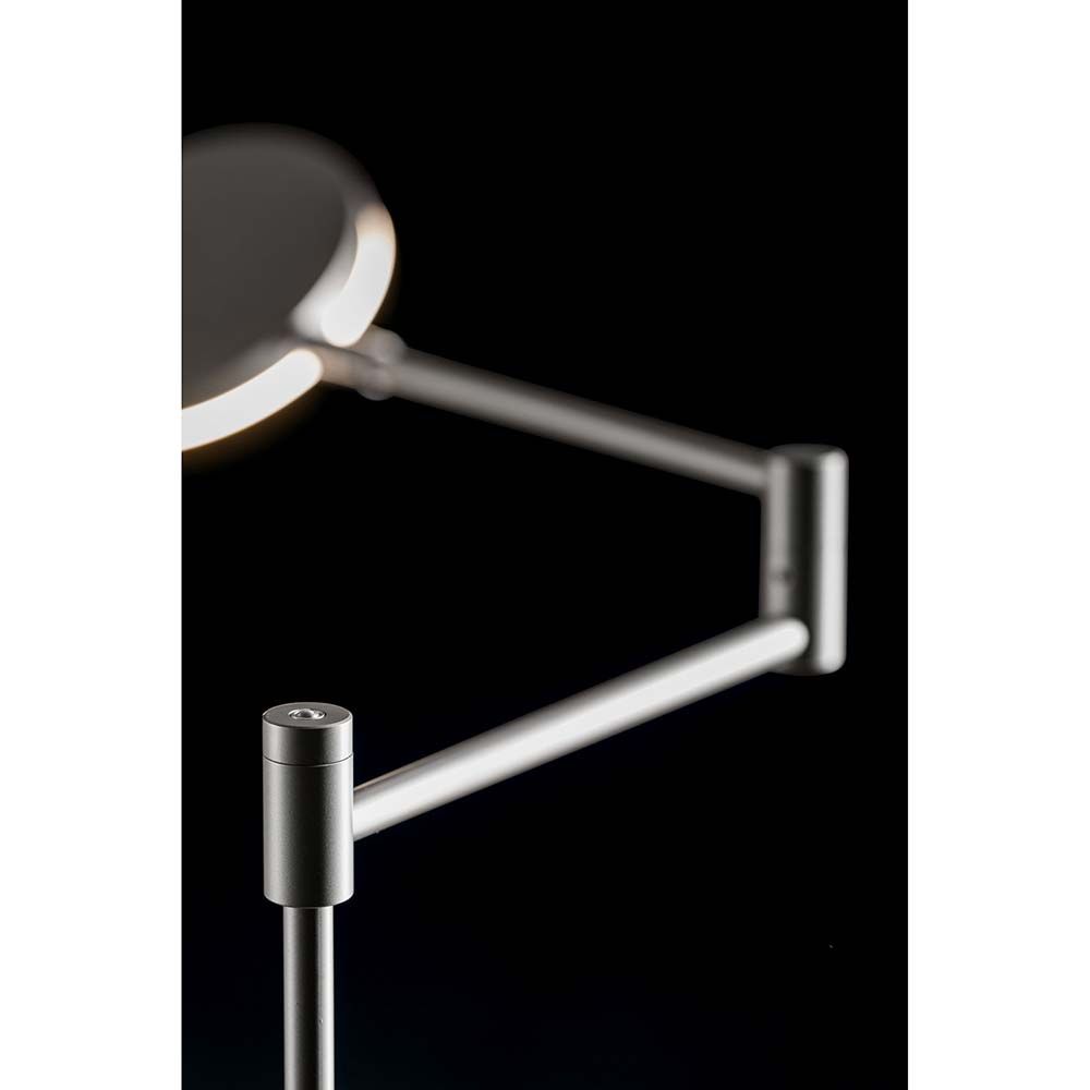 S.Luce Plano B LED-Stehleuchte 140cm mit Tastdimmer 2000lm Platin Weihnachtsangebot