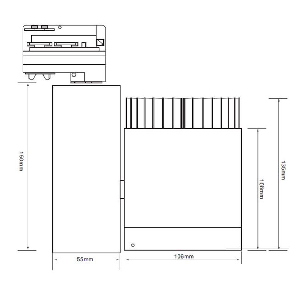 S.Luce 3-Phasen Power-LED Strahler 3500lm 36W 4000K neutral Weiß Jubiläumsangebot