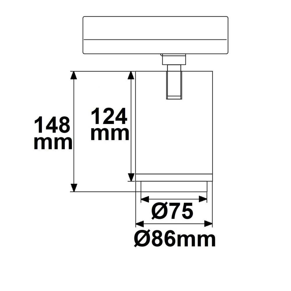 S.Luce 3-Phasen Bäckerei LED Strahler Brot 2900lm 2700K Warmweiß Online Outlet