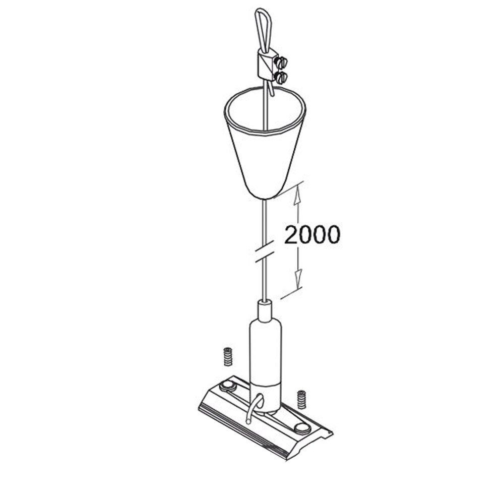 S.Luce 3-Phasen Seilabhängung mit Halter 2m Exklusive Angebote