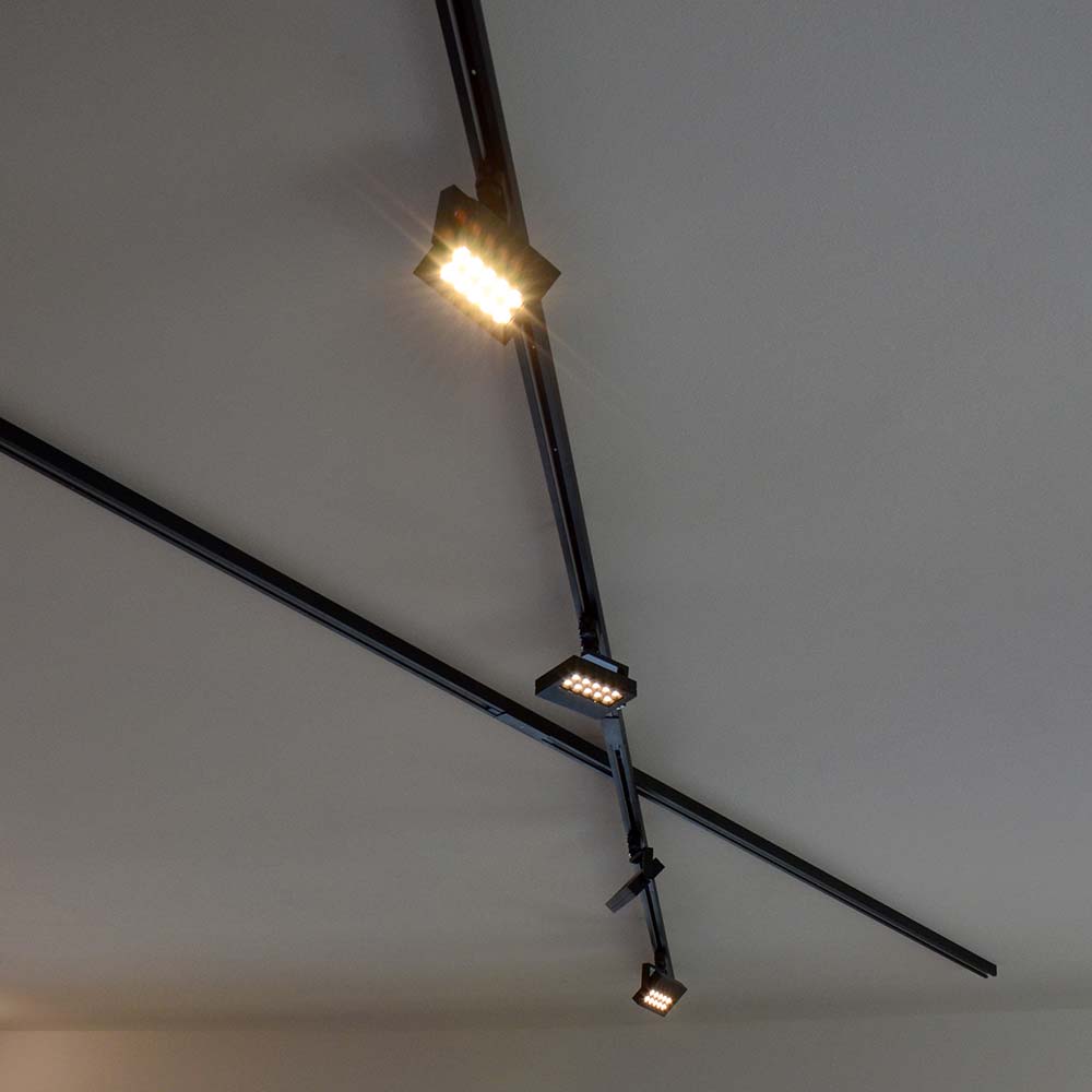 S.Luce 3-Phasen T-Verbinder Rechts Schwarz Sonderangebote